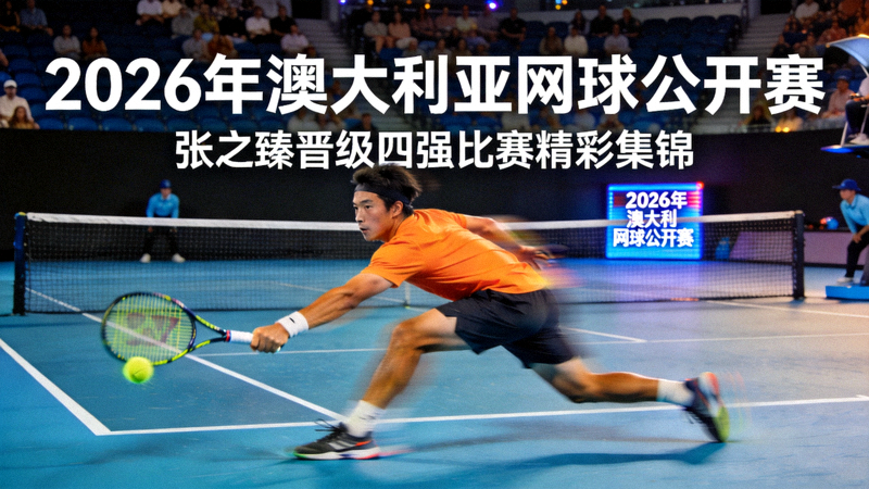2026年澳大利亚网球公开赛张之臻晋级四强比赛精彩集锦